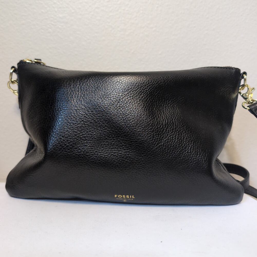Pebbled Leather Crossbody Western Bag